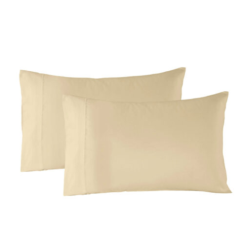 Royal Comfort Blended Bamboo Quilt Cover Set Dark Ivory Double - Image 5