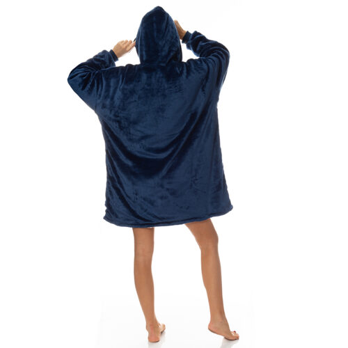Royal Comfort Snug Hoodie Navy - Image 3