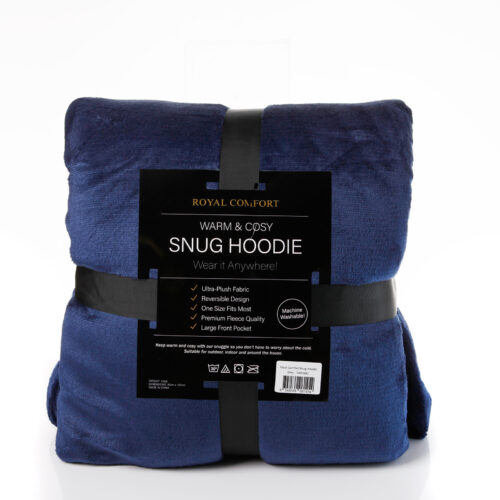 Royal Comfort Snug Hoodie Navy - Image 5