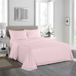Royal Comfort 1200TC Ultrasoft 4 Pc Sheet Set Queen Soft Pink