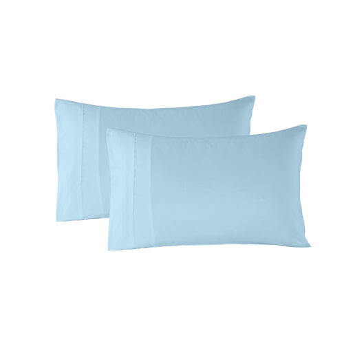 Royal Comfort 1200TC Ultrasoft 4-Piece Sheet Set  Queen  Sky Blue - Image 3