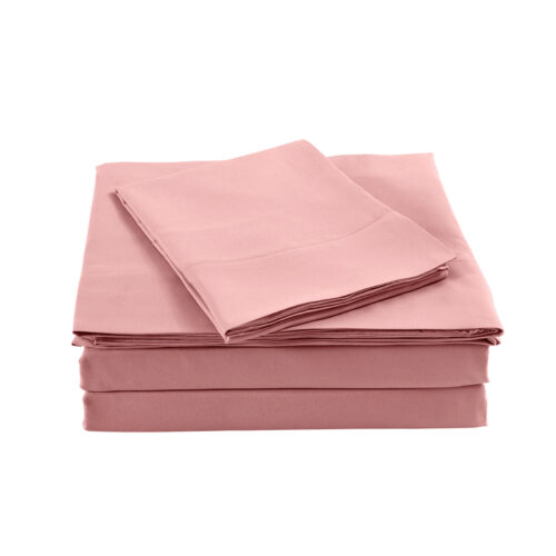 Royal Comfort Bamboo Blended Sheet Set Blush King - Image 3