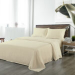 Royal Comfort Blended Bamboo Sheet Set Dark Ivory King