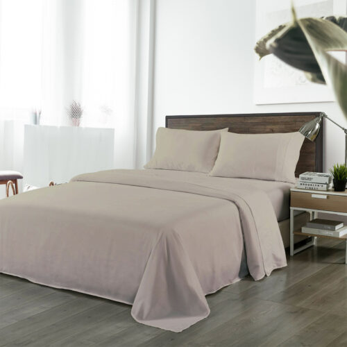 Royal Comfort Blended Bamboo Sheet Set Warm Grey  King