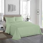 Royal Comfort  1200TC Ultrasoft 4 Pc Sheet Set  King  Sage Green