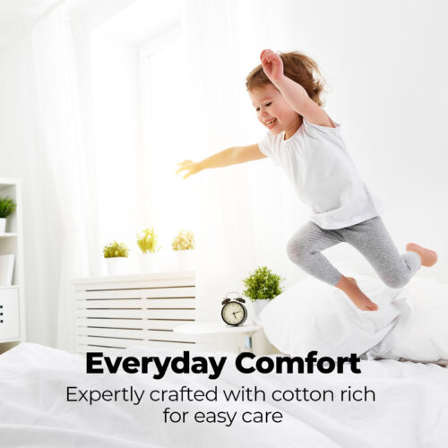 Royal Comfort 1500TC Cotton Rich 3-Piece Bed Sheets Set Indigo DOUBLE - Image 7