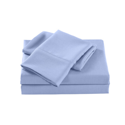Royal Comfort Bamboo Cooling 2000TC Sheet Set King Light Blue - Image 3