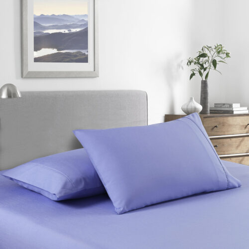 Royal Comfort Bamboo Cooling 2000TC Sheet Set  King Mid Blue - Image 2