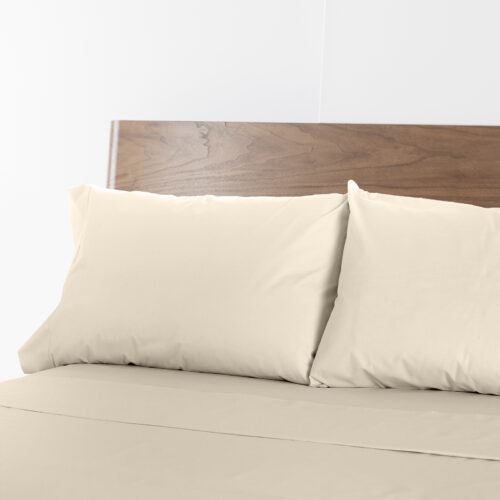 Renee Taylor 1500TC Cotton Blend Bed Sheets Set King Ivory - Image 3