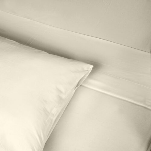 Renee Taylor 1500TC Cotton Blend Bed Sheets Set King Ivory - Image 4