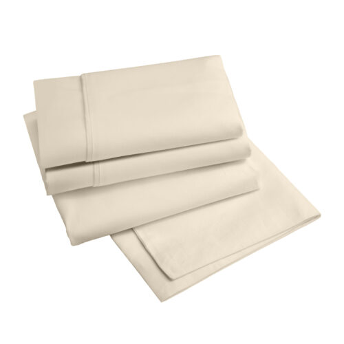 Renee Taylor 1500TC Cotton Blend Bed Sheets Set King Ivory - Image 5