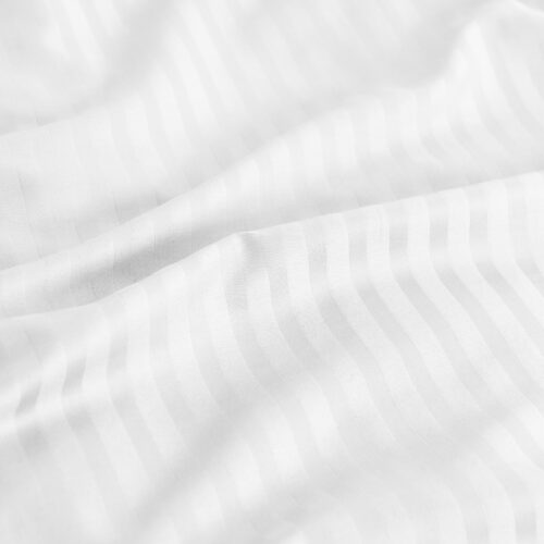 KENSINGTON 1200TC COTTON SHEET SET IN STRIPE KING WHITE - Image 7