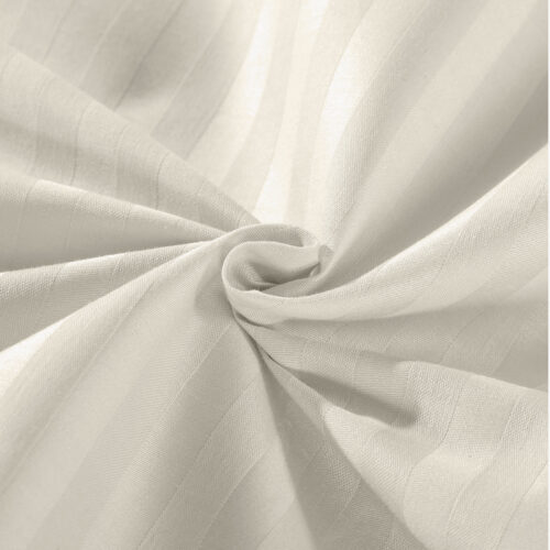 KENSINGTON 1200TC COTTON SHEET SET IN STRIPE KING SAND - Image 8