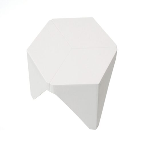 Artiss 4PC Puzzle Stool Bar Stools Stackable White - Image 3