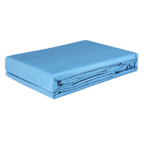 Dreamz Bamboo Bed Sheets Set 4-Piece Flat Fitted Sheet King Size Blue - Image 6