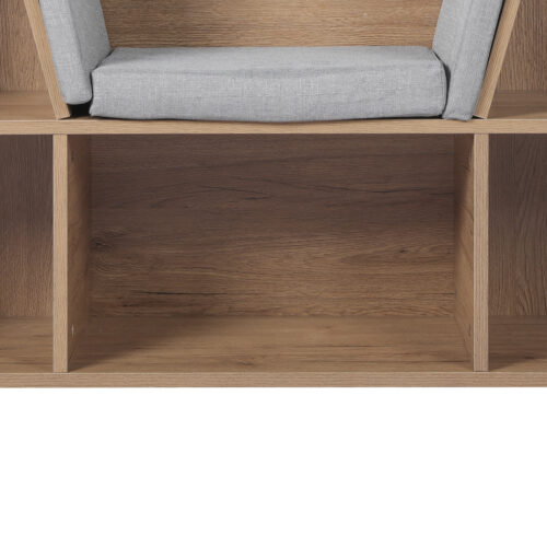 Levede Kids Bookcase Toys Box Shelf Brown - Image 6