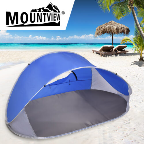 Mountview Pop Up Tent Camping Beach Blue - Image 7