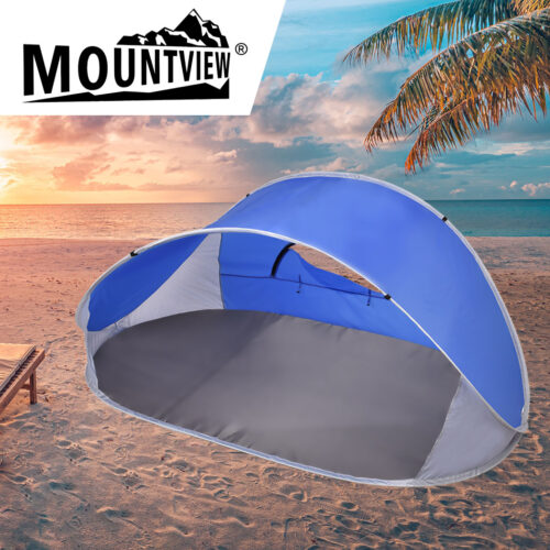 Mountview Pop Up Tent Camping Beach Blue - Image 8