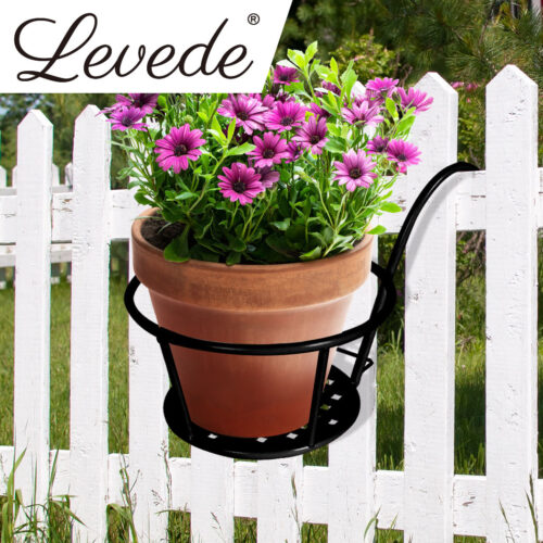 Levede 1x Flower Holder Plant Stand Black - Image 8