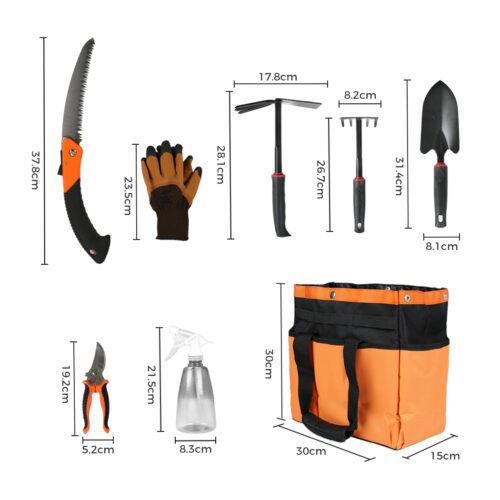 Lambu Gardening Hand Tools 7PC with Storage Bag - Image 3