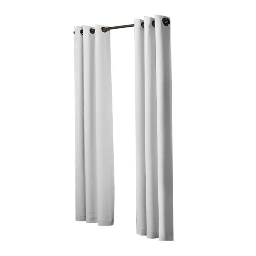 2x Blockout Curtains Panels 3 Layers Grey - Image 2