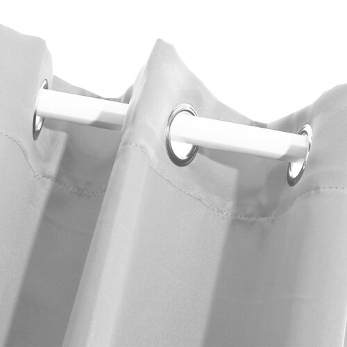 2x Blockout Curtains Panels 3 Layers Grey - Image 6