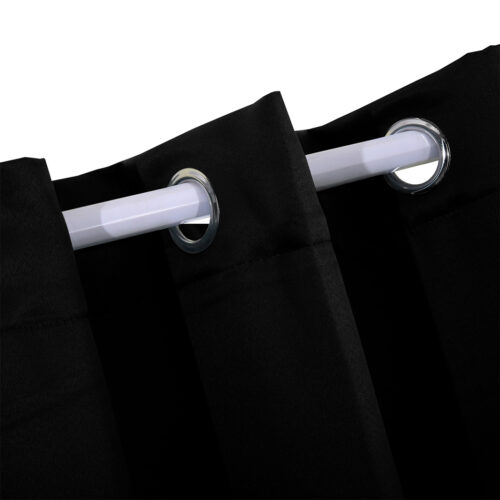2x Blockout Curtains Panels 3 Layers Black - Image 6