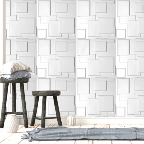 12Pcs 3D Wall Panels 50x50cm DIY Waterproof - Image 8