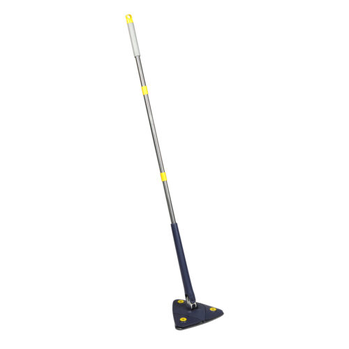 Cleanflo Cleaning Mop Dry Wet Triangle 360° Rotatable Adjustable Head 5 Pads - Image 2