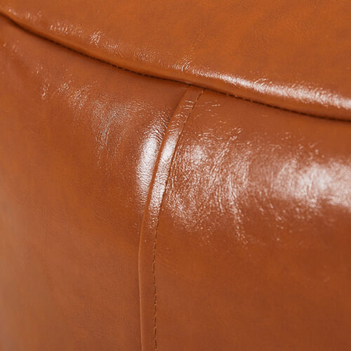 Marlow Bean Bag Chair Cover PU Couch Tan - Image 6