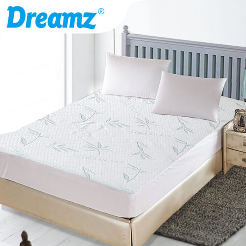 DreamZ Single Size Bed Bamboo Mattress Protector Fully Fitted Waterproof - Image 8