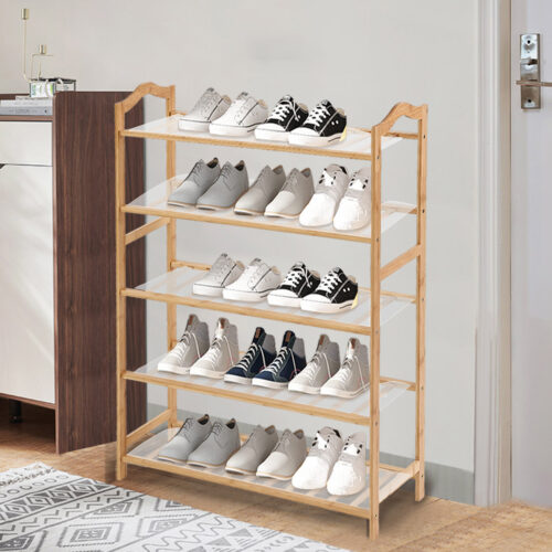 Levede Bamboo Shoe Rack Storage Wooden - Image 7