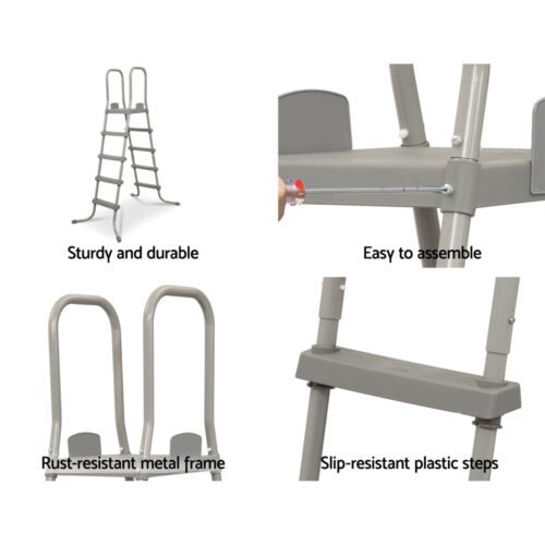 Bestway Above Ground Pool Ladder with Removable Steps - Image 3