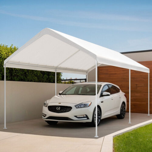 Instahut Carports 3x6m Carport Kits Steel Shelter Gazebo Canopy Garage Portable Garden Shed - Image 7