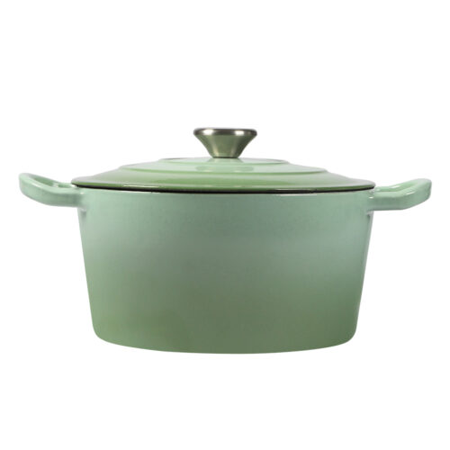 TOQUE 4L Enamel Dutch Oven Pot in Green Colour - Image 2
