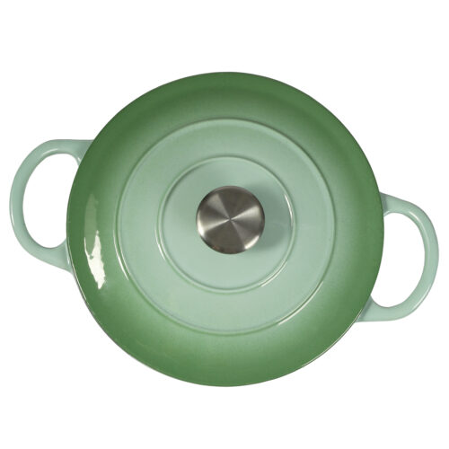 TOQUE 4L Enamel Dutch Oven Pot in Green Colour - Image 5