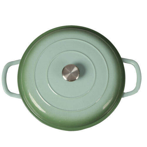 TOQUE 3.5L Enamel Dutch Oven Pan in Green Colour - Image 5