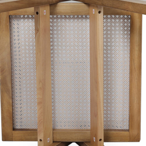 Levede 1x Dining Chair Solid Wood Rattan Natural - Image 6