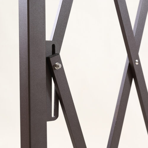 Garden Security Fence Gate Gate Metal Brown - Image 6