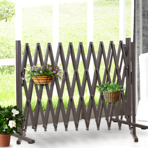 Garden Security Fence Gate Gate Metal Brown - Image 7