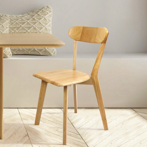 Levede 2x Dining Chairs Wooden Kitchen Chair - Image 7