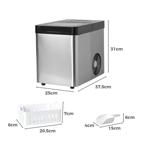 Spector Ice Maker Commercial 2.1L Portable Silver - Image 3