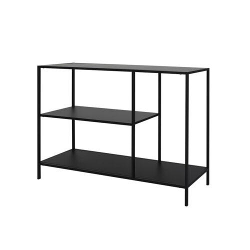 Levede 3-Tier Console Table Hallway Side Entry Hall Storage Shelf Rack Office Furniture Desk - Image 2