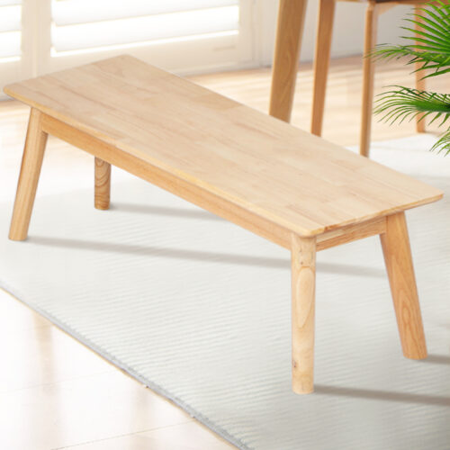 Levede 1XDining Chairs Bench Chair Seat Nature - Image 7