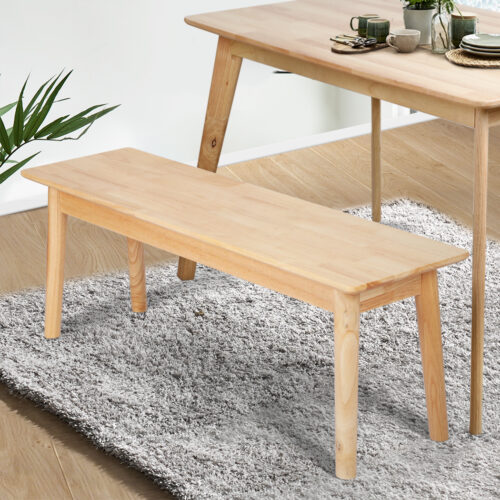 Levede 1XDining Chairs Bench Chair Seat Nature - Image 8