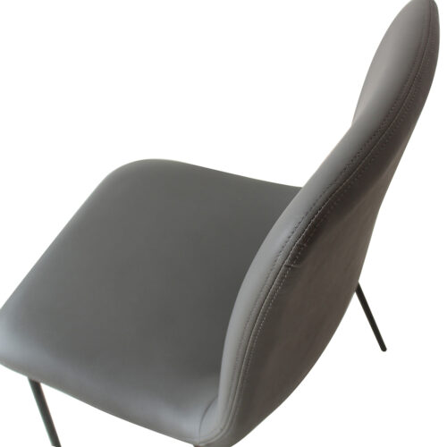 Levede Stackable Dining Chairs Kitchen Grey - Image 5