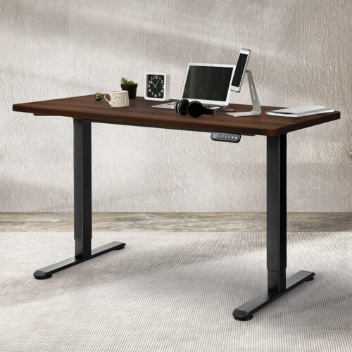 Levede Desktop For Motorised Adjustable 120X60CM Walnut - Image 7