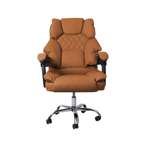 Levede Gaming Chair Office Computer Brown No Footrest - Image 2