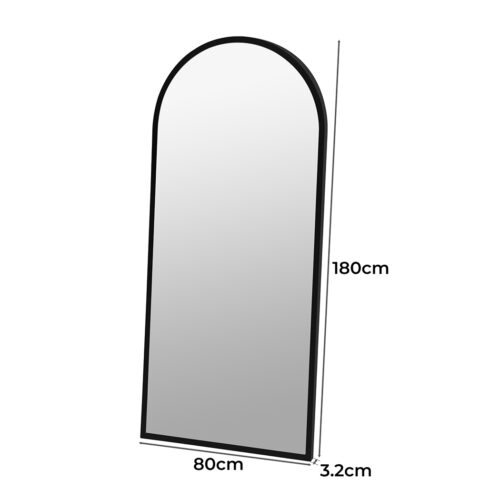 Yezi Floor Mirror Full length Mirrors 1.8M Black - Image 3