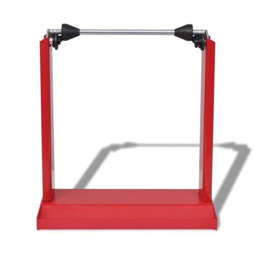 Heavy Duty Motorcycle Wheel Balancing Stand Truning Tire Tyre Balancer Red - Image 2